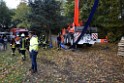 Einsatz BF Koeln PKW im See Koeln Esch P171